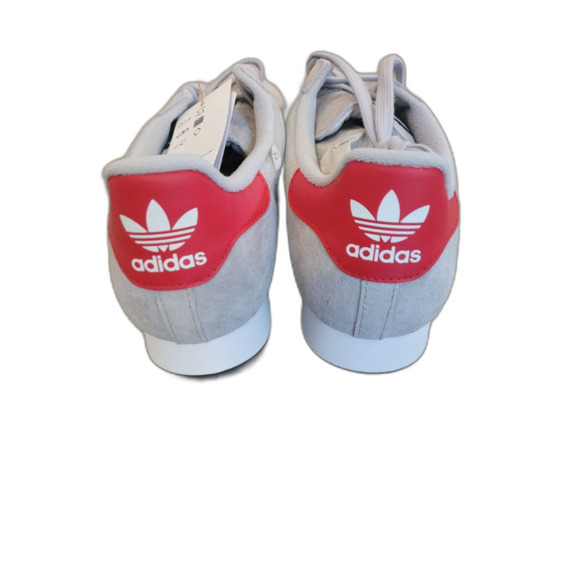 Adidas Samoa JR3777 Mens Size 10.5 Gray Black Red Suede Originals Sneakers NIB main image 4